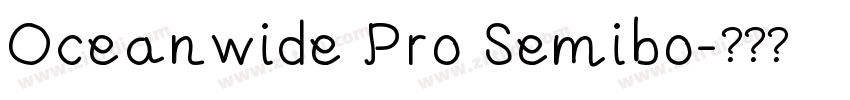 Oceanwide Pro Semibo字体转换